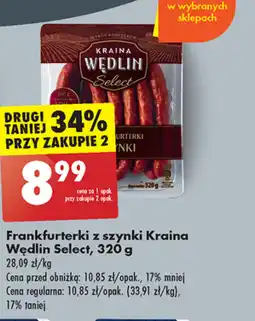 Biedronka Frankfurterki Kraina Wędlin oferta