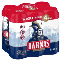 Biedronka Harnaś Piwo jasne pełne 6 x 500 ml oferta