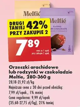 Biedronka Orzeszki arachidowe w czekoladzie Meltie oferta