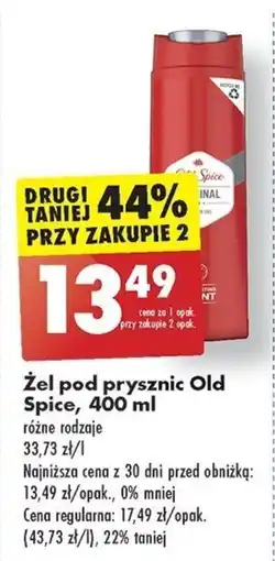 Biedronka Żel pod prysznic Old Spice, 400 ml oferta