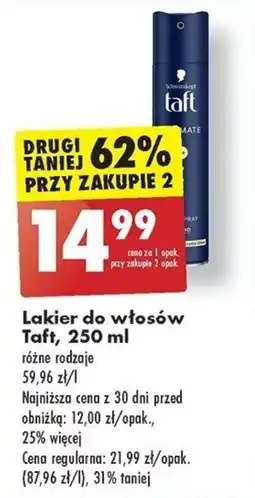 Biedronka Lakier do włosów Taft, 250 ml oferta