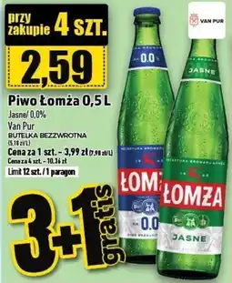 Topaz Van Pur Piwo łomża 0,5L 0,0% oferta