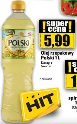 Topaz Olej rzepakowy Polski 1L Komagro oferta