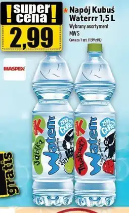 Topaz Napój Kubuś Waterrrr 1,5L oferta