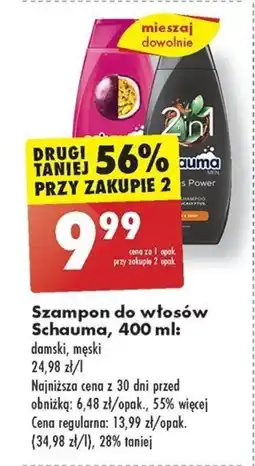 Biedronka Szampon do włosów Schauma, 400 ml oferta