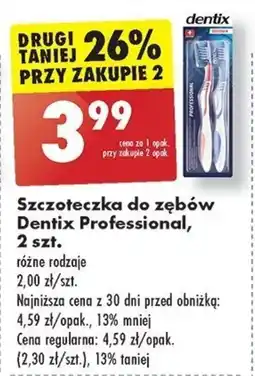 Biedronka Szczoteczka do zębów Dentix Professional, 2 szt. oferta