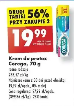 Biedronka Krem do protez Corega, 70 g oferta