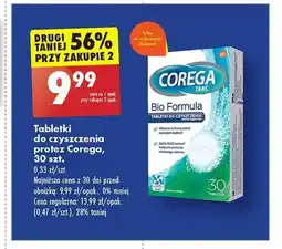 Biedronka Tabletki do czyszczenia protez Corega, 30 szt. oferta