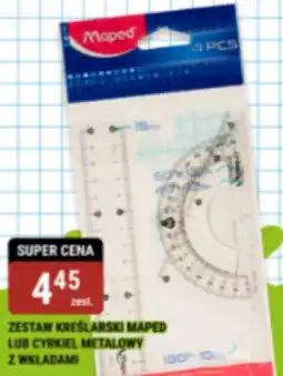 bi1 Zestaw kreślarski Maped lub cyrkiel metalowy z wkładami oferta