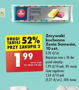 Biedronka zmywaki kuchenne Zosia Samosia, 10 szt. oferta