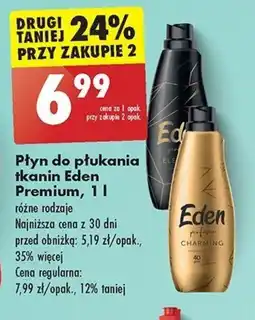 Biedronka Płyn do płukania tkanin Eden Premium, 1 l oferta