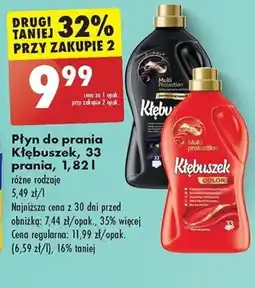 Biedronka Płyn do prania Kłębuszek, 33 prania, 1,82 l oferta
