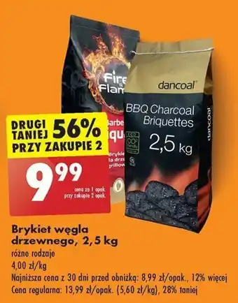 Biedronka Brykiet węgla drzewnego, 2,5 kg oferta
