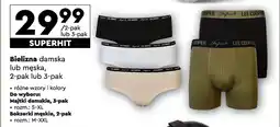 Biedronka Bielizna damska lub męska, 2-pak lub 3-pak oferta