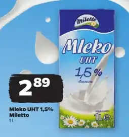 Netto Mleko UHT 1,5% Miletto 1 l oferta