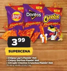 Chipsy Lay's / Doritos / Cheetos Crunchos Flamin' Hot 70-80 g