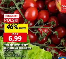 Lidl Polskie pomidory koktajlowe kiściowe 500 g oferta