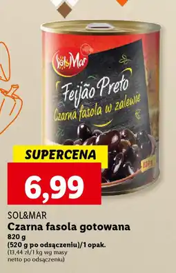Lidl SOL&MAR Czarna fasola gotowana 820 g oferta