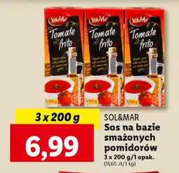 SOL&MAR Sos na bazie smażonych pomidorów 3 x 200 g
