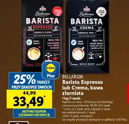 Lidl BELLAROM Barista Espresso lub Crema, kawa ziarnista 1 kg oferta