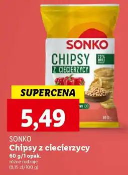 Lidl SONKO Chipsy z ciecierzycy 60 g oferta
