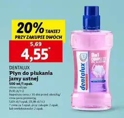 Lidl DENTALUX Płyn do płukania jamy ustnej 500 ml oferta