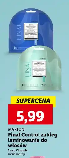 Lidl MARION Final Control zabieg laminowania do włosów oferta