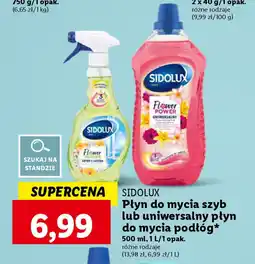 Lidl SIDOLUX Płyn do mycia szyb lub uniwersalny płyn do mycia podłóg 500 ml oferta
