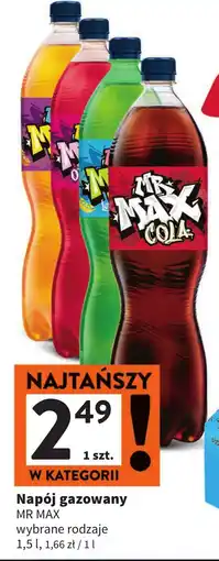 Intermarche Napój gazowany MR MAX 1,5 l oferta