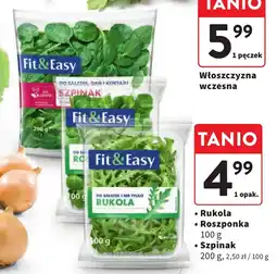Intermarche Rukola / Roszponka 100 g / Szpinak 200 g oferta