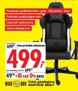 Media Expert Fotel gamingowy Mad Dog oferta