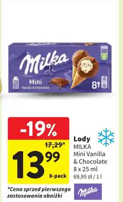 Intermarche Lody MILKA Mini Vanilla & Chocolate 8x25ml oferta