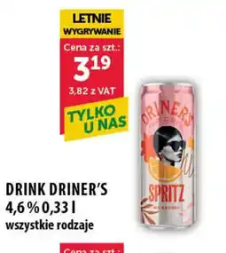 Eurocash Cash & Carry Drink Driner's Spritz 4,6% 0,33l oferta
