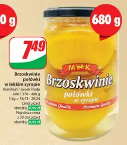Dino Brzoskwinie połówki w lekkim syropie 680 g oferta