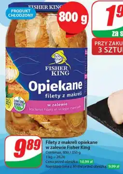 Filety z makreli opiekane w zalewie Fisher King Contimax, 800/350 g