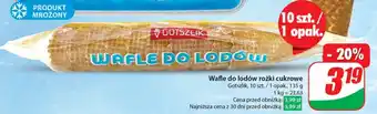 Dino Wafle do lodów rożki cukrowe Gotszlik 10 szt. oferta