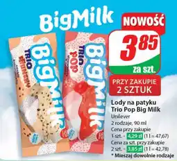 Dino Lody na patyku Trio Pop Big Milk 90 ml oferta