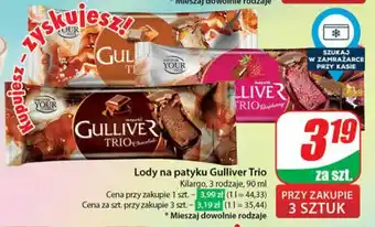 Dino Lody na patyku Gulliver Trio 90 ml oferta