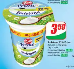 Dino Śmietana 12% Primo Zott, 360 g oferta