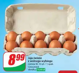 Jaja świeże z wolnego wybiegu 10 szt.