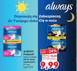 Kaufland ALWAYS Podpaski 14-24 szt. oferta