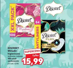 Kaufland DISCREET Wkładki higieniczne 100 szt. oferta