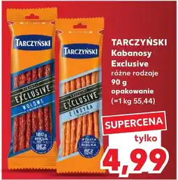 Kaufland TARCZYŃSKI Kabanosy Exclusive 90 g oferta