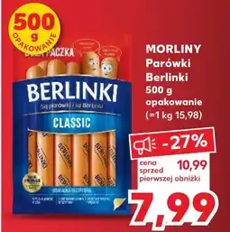Kaufland MORLINY Parówki Berlinki 500 g oferta