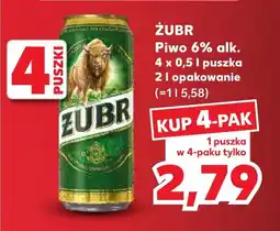 ŻUBR Piwo 6% alk. 4 x 0,5 l