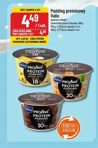 Polomarket Pudding proteinowy karmel-banan Valio profeel oferta