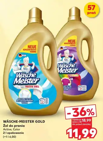 Kaufland WÄSCHE-MEISTER GOLD Żel do prania 2 l oferta