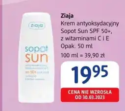 dm drogerie markt Ziaja Krem antyoksydacyjny Sopot Sun SPF 50+, z witaminami C i E oferta