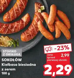 Kaufland SOKOŁÓW Kiełbasa biesiadna z serem 100 g oferta