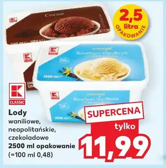 Kaufland Lody 2500 ml oferta